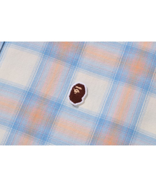 シャツ ONE POINT OMBRE CHECK LIGHT FLANNEL LS SHIRT メンズの画像