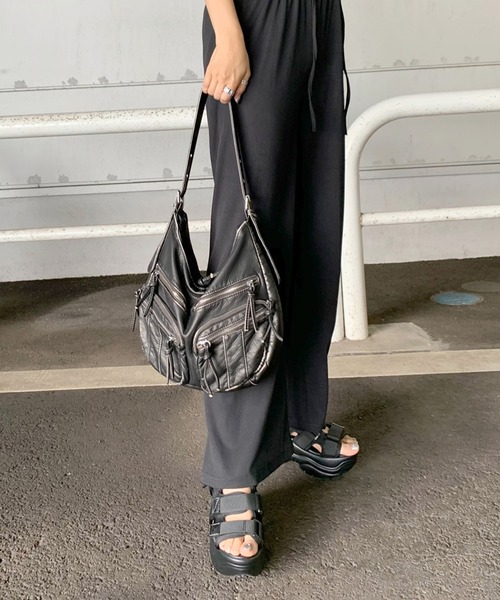 「non-hedge」 ショルダーバッグ FREE シルバーグレー レディース_画像5