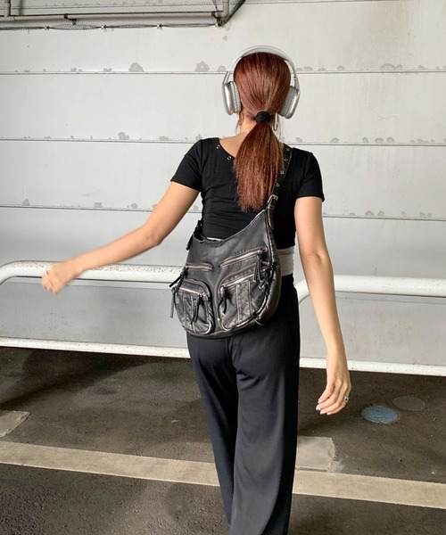 「non-hedge」 ショルダーバッグ FREE シルバーグレー レディース_画像8