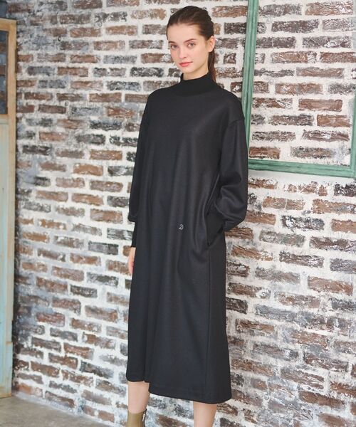 「DRESSTERIOR」 長袖ワンピース 38 ブラック レディース_画像8