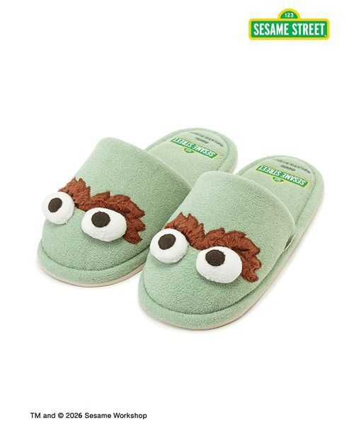 gelato pique（ジェラートピケ） スリッパ 「SESAME STREET」「HOMME