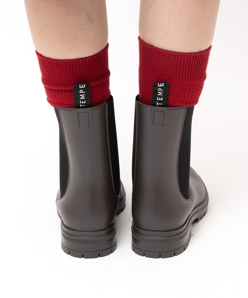 「TEMPERATE」 レインブーツ 38 ブラック レディース_画像6