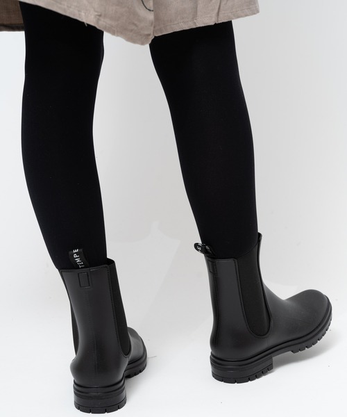 「TEMPERATE」 レインブーツ 38 ブラック レディース_画像9