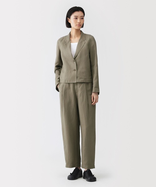 MUJI Labo ワイドパンツ パンツ 「MUJI Labo」 婦人 リネンリヨセル
