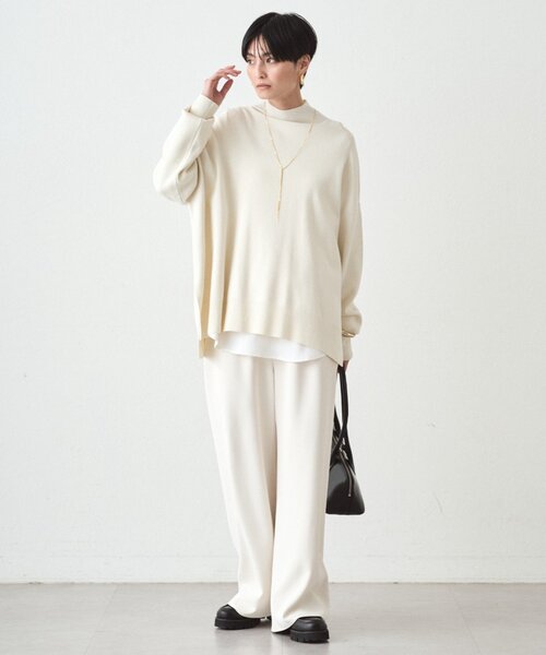 「LOUNGEDRESS」 長袖ニット FREE ベビーピンク レディース_画像2