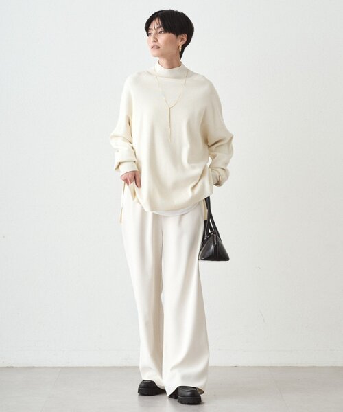 「LOUNGEDRESS」 長袖ニット FREE ベビーピンク レディース_画像3