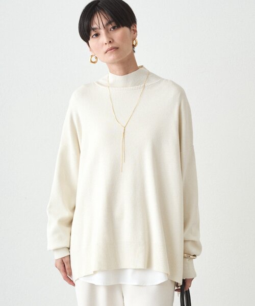 「LOUNGEDRESS」 長袖ニット FREE ベビーピンク レディース_画像7