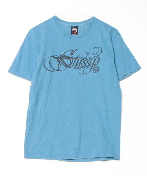 STUSSY（ステューシー） 半袖Tシャツ M ブルー メンズ : ZOZOTOWN