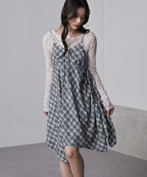 「nui nullu」 サロペットスカート FREE グレー レディース_画像6