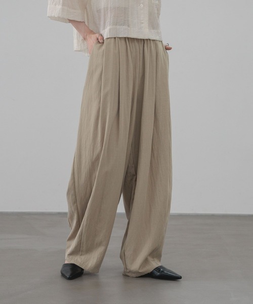 ワイドパンツ パンツ フィブリルイージーコクーンパンツ 664956 レディースの画像