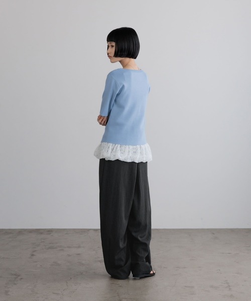 ワイドパンツ パンツ フィブリルイージーコクーンパンツ 664956 レディースの画像