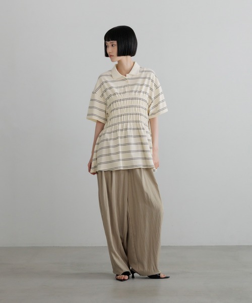ワイドパンツ パンツ フィブリルイージーコクーンパンツ 664956 レディースの画像