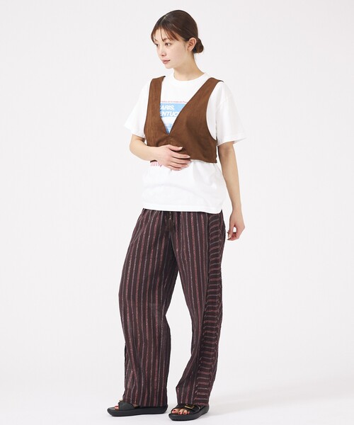 値下げしました‼️ Le melange ボアベスト Cura Closet ベスト ジレ 「ema.217 select」ダブルジップボアベスト