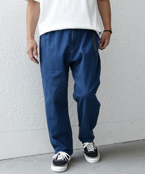 「Gramicci」 デニムパンツ「SHIPS anyコラボ」 SMALL ブルー メンズ
