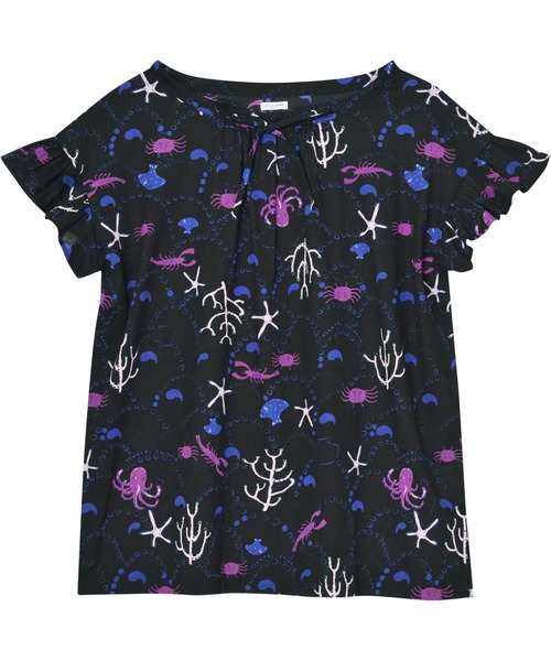 「tsumori chisato SLEEP」 半袖カットソー LARGE ブラック レディース_画像4