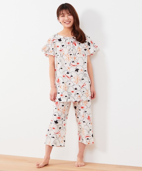 「tsumori chisato SLEEP」 半袖カットソー LARGE ブラック レディース_画像5
