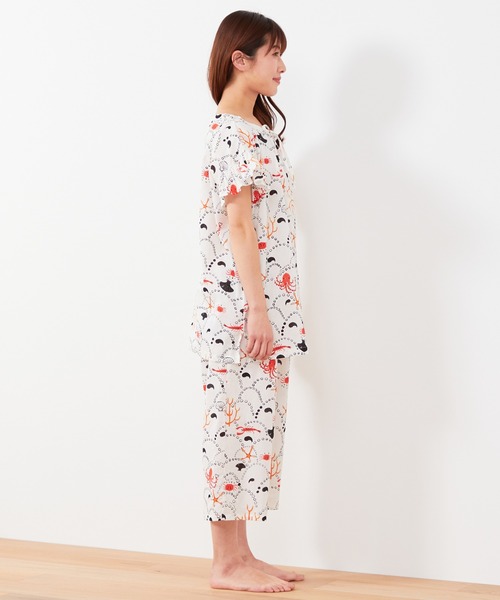 「tsumori chisato SLEEP」 半袖カットソー LARGE ブラック レディース_画像6