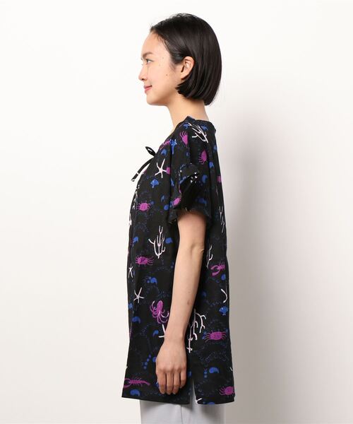「tsumori chisato SLEEP」 半袖カットソー LARGE ブラック レディース_画像9