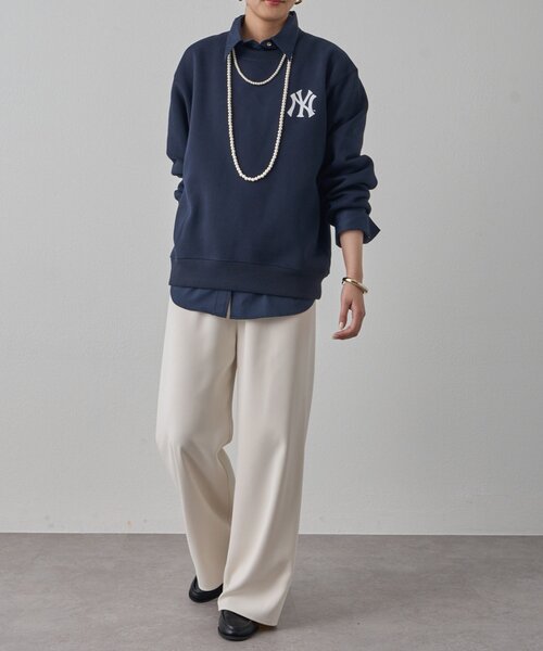 「LOUNGEDRESS」 イージーパンツ MEDIUM アイボリー レディースの画像