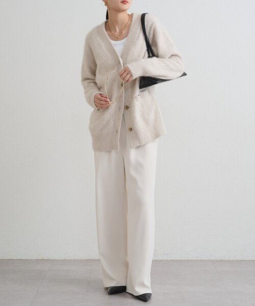 「LOUNGEDRESS」 イージーパンツ MEDIUM アイボリー レディースの画像