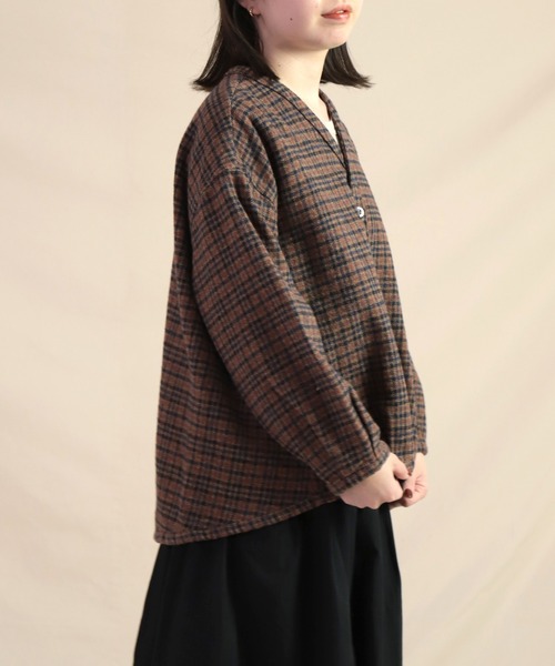 「Brocante」 長袖ブラウス 2 ブラウン系その他 レディース_画像9