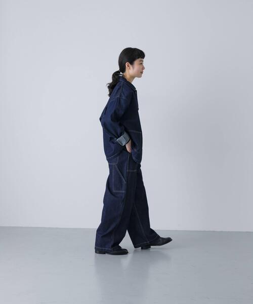 「かぐれ」 デニムパンツ FREE インディゴブルー レディース_画像7