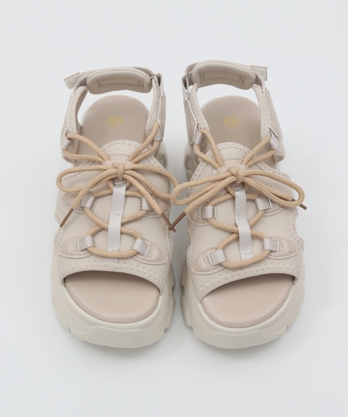 「Shoes in Closet」 フラットサンダル M ブラック レディース_画像5
