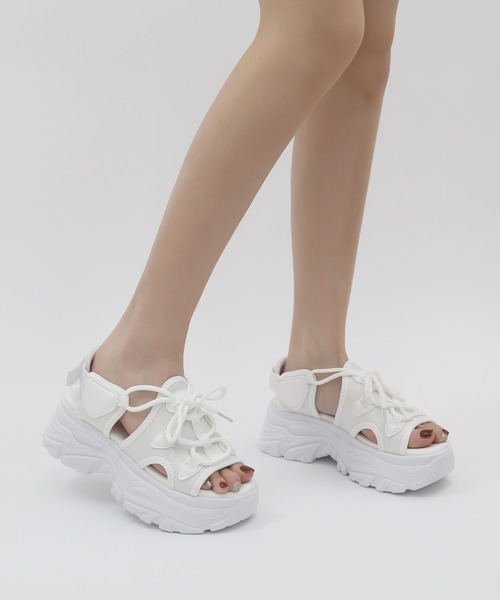 「Shoes in Closet」 フラットサンダル M ブラック レディース_画像9