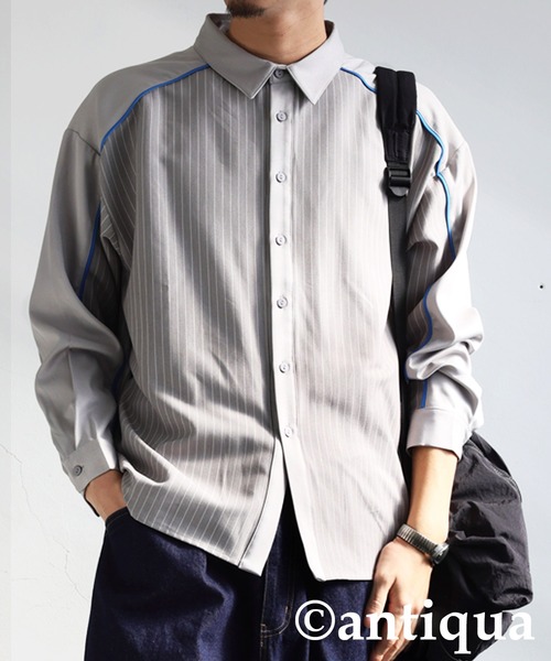 「antiqua」 長袖シャツ ONESIZE グレー レディース_画像5