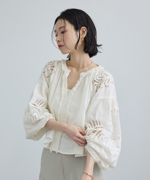 SALON adam et rope'（サロン アダム エ ロペ） ブラウス シャツ 「WEB