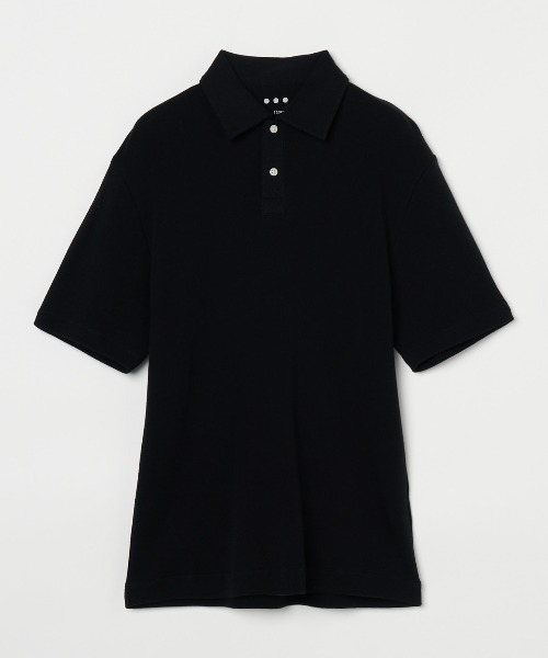 「three dots」 半袖ポロシャツ LARGE イエロー メンズ_画像3