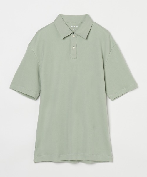 「three dots」 半袖ポロシャツ LARGE イエロー メンズ_画像5