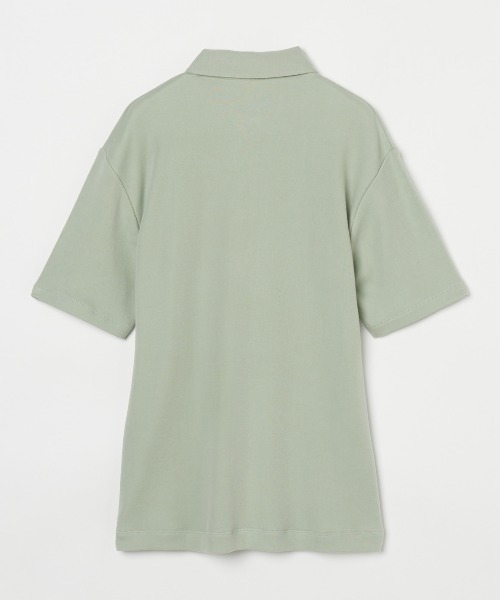 「three dots」 半袖ポロシャツ LARGE イエロー メンズ_画像6