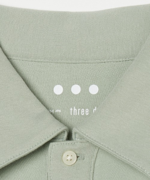 「three dots」 半袖ポロシャツ LARGE イエロー メンズ_画像8