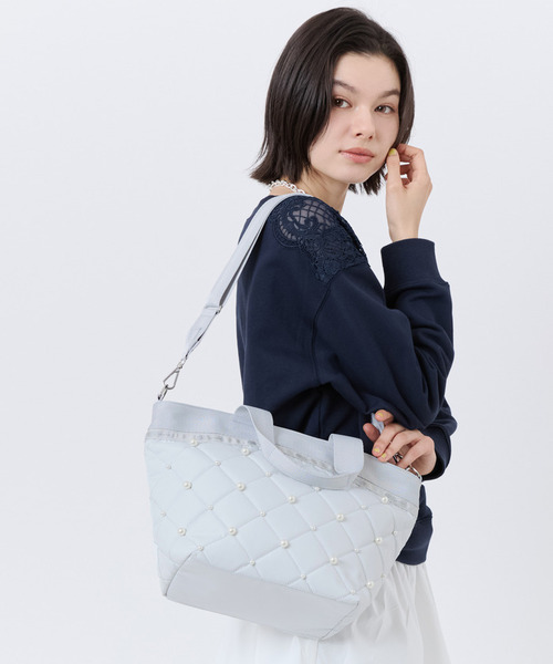 LeSportsac レスポートサックBACKET TOTEWPEARL LeSportsac（レスポートサック） トートバッグ BUCKET TOTE W PEARLS