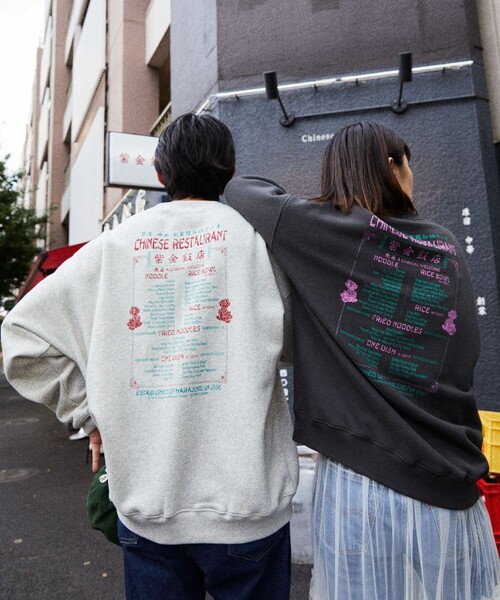 「FREAK'S STORE」 スウェットカットソー「紫金飯店コラボ」 SMALL スミクロ メンズ_画像7