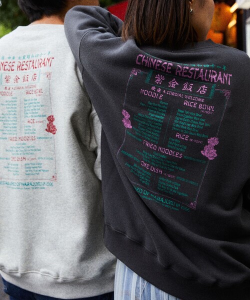「FREAK'S STORE」 スウェットカットソー「紫金飯店コラボ」 SMALL スミクロ メンズ_画像9