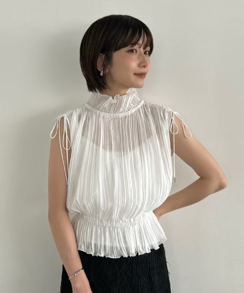 FRAY I.D（フレイ・アイディー） ノースリーブブラウス ONE SIZE