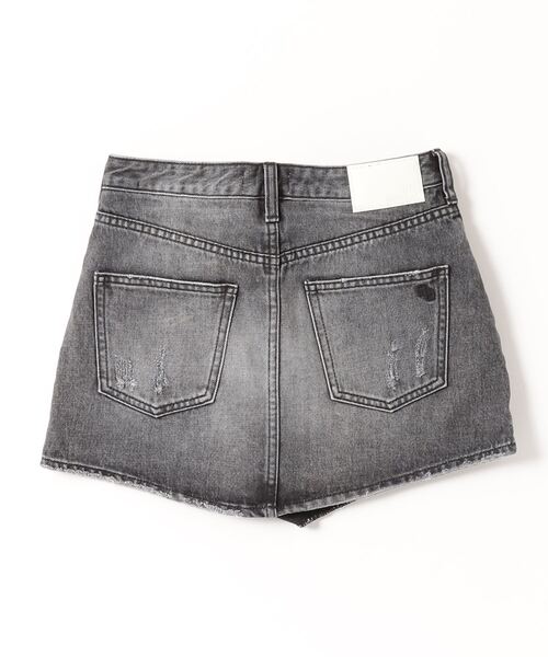 「GYDA」 デニムショートパンツ SMALL ブラック レディース_画像2