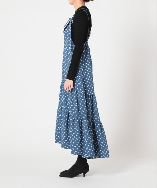 「IENA LA BOUCLE」 キャミソールワンピース FREE ブルー レディース_画像4