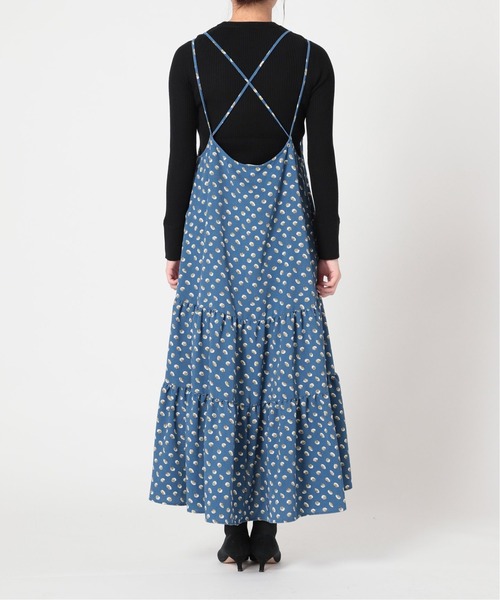 「IENA LA BOUCLE」 キャミソールワンピース FREE ブルー レディース_画像5