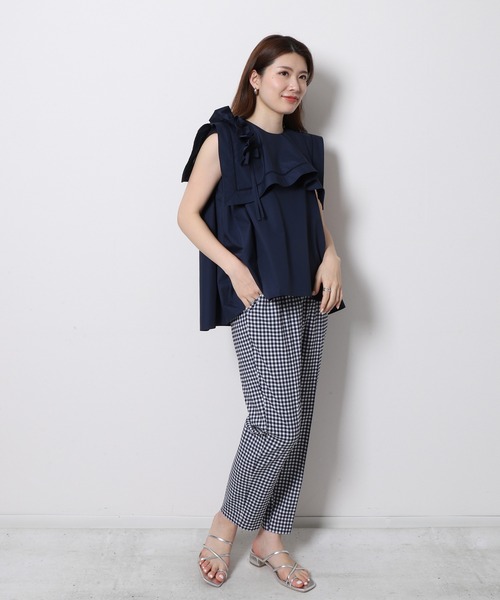 「Re.Verofonna」 パンツ SMALL ネイビー レディース_画像3