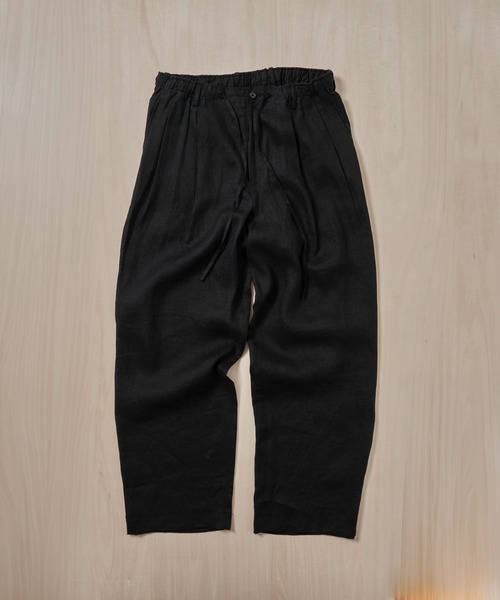 スラックス DOUBLE PLEATED EASY TROUSERS メンズの画像