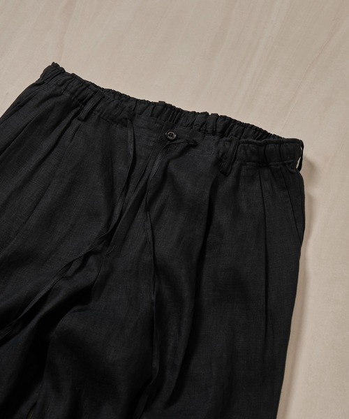 スラックス DOUBLE PLEATED EASY TROUSERS メンズの画像