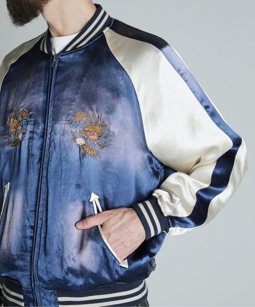 Schott N.Y.C（ショット） 「Schott」 スカジャン L グリーン メンズ