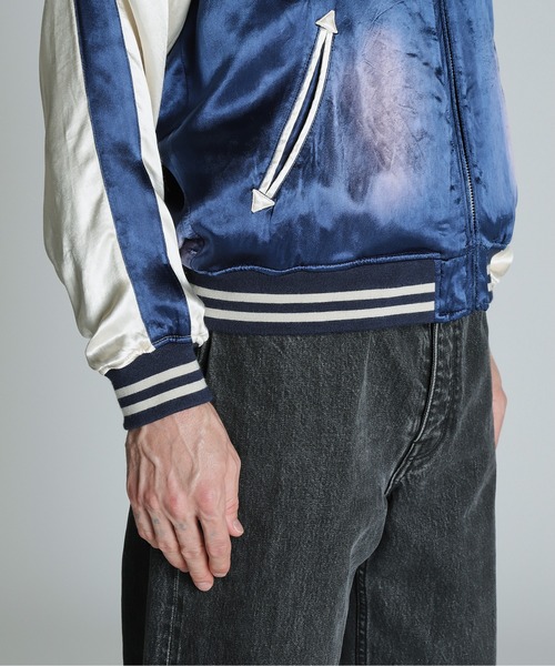 Schott N.Y.C（ショット） 「Schott」 スカジャン L グリーン メンズ