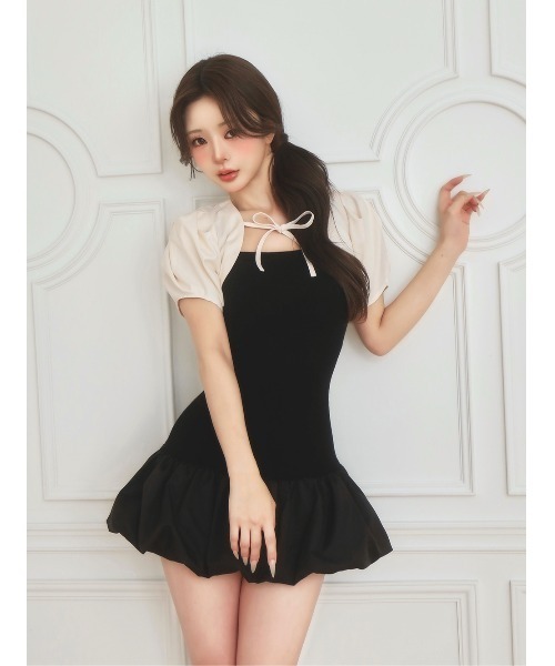 Darich（ダーリッチ） ワンピース 半袖 ボレロセットバルーンミニ