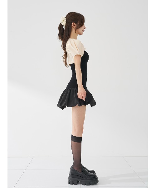 Darich（ダーリッチ） ワンピース 半袖 ボレロセットバルーンミニ