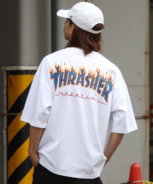 「THRASHER」 半袖Tシャツ LL ホワイト系その他4 メンズ_画像8