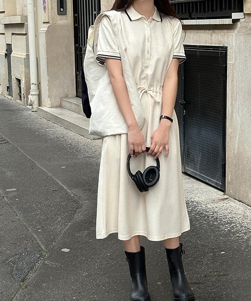 「FREE STYLISTS」 「LIMI」シャツワンピース FREE グレー レディース_画像5